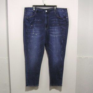 BEBE Heartbreaker Crop Jeans Size 24W